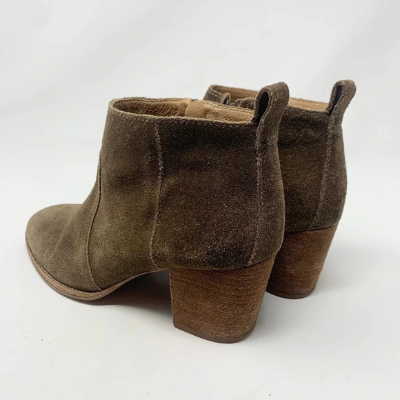Madewell The Brenner Heel Boot‎ in Tan Suede - Picture 8 of 11